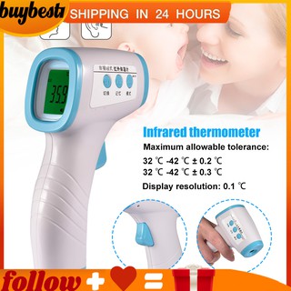 High Quality Non-Contact Infrared Forehead Thermometer Household Body Temperature Meter Home Fast Measuring Hot Sale