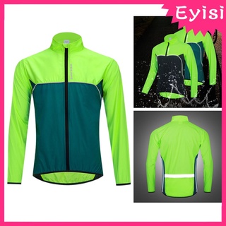 Mens Waterproof Cycling Jacket Reflective Workout Mens Coat, Breathable Unisex Rain Coat for Outdoors, Running Walking Hiking Windbreaker (1)