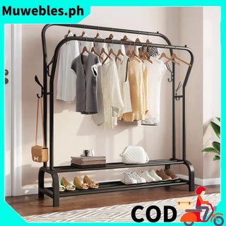 ☀️COD☀️Ready Stock Big SingleDouble Pole Type Drying Rack Wardrobe Rack Hanger Hanging Clothes Shelf