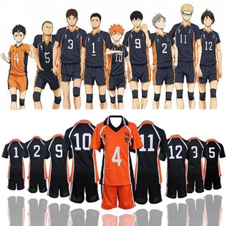 Haikyuu Cosplay Costume Sportswear volleybal Haikyuu Karasuno High School Kageyama Hinata Top Set Sport Uniform Suit