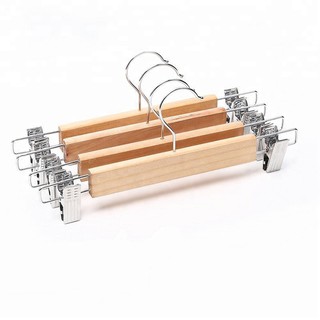 Wooden Hanger With Clip