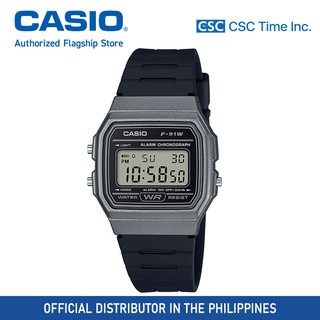 Casio (F-91WM) Black Resin Strap Digital Watch