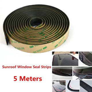5 Meter Sealed Strips Trim Moulding For Car Windshield Sunroof Triangular Window Seal (1)