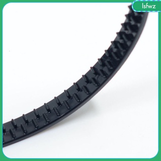 10 Pieces 10mm/0.4\" Black/White Plastic Plain Flexible Alice Hair Bands Headband