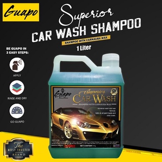 Guapo Superior Car Shampoo w/ Carnauba Wax Motor Wash Shampoo with Wax Shampoo with Wax