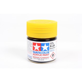 Tamiya Color Acrylic Paint - X-24 Clear Yellow (Nilz Hobby Shop)