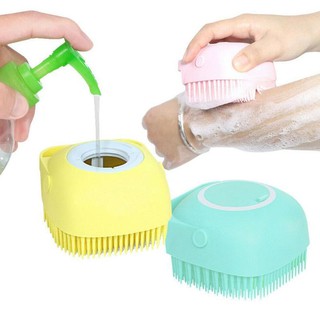 Silicone Scrubber Dispenser Massage Exfoliating Shower Brush With Soap Dispenser (5)