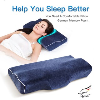 Memory Foam Pillow Butterfly-shaped Neck Protector Sleep Massager Pillow Neck Protector
