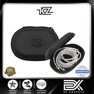 KZ Oval Classic PU Zipper Portable Hold Storage Box for Earphones Earbuds Headsets Headphones Case