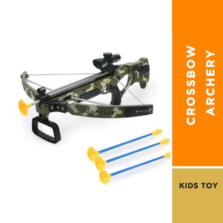 KL Ready Stock Big Size Crossbow Archery Toys Sports Set Bow and Arrow with Infrared aiming target