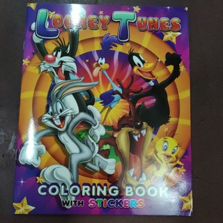 Coloring Book with Stickers - Looney Tunes