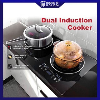 COD Household Induction Cooker Double Burner Electric Cooktop Induction Cooker+Radiant Cooker 2 in 1