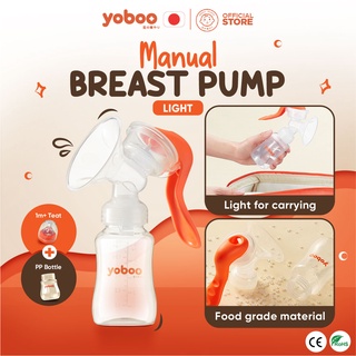 Yoboo Manual Breast Pump-Light 1-step breastfeeding Easy-to-use 150ML Feeding Bottle Portable