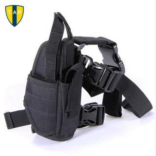 Adjustable Black Thigh Leg Pistol Holster Outdoor Hunting Army Military Tactical Pouch Quick Release Holsters Buckle