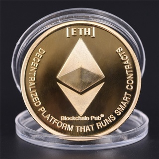 Crypto Cryptocurrency Bitcoin Etherium LiteCoin Physical Coins