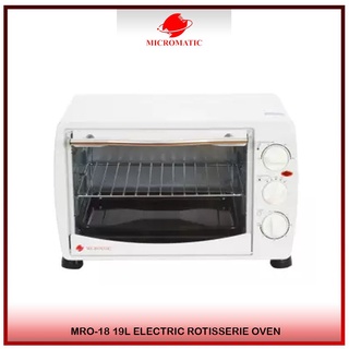 ♦Micromatic MRO-18 Electric Roaster Oven 19L (White)