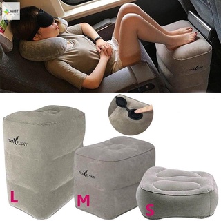 Inflatable Travel Footrest Pillow Foot Leg Rest Travel Pillow for Airplanes Buses Trains Kids Bed