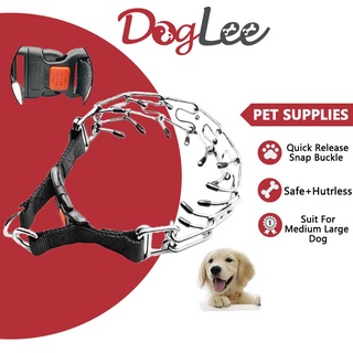 Dog Prong Collar, Dog Pinch Training Collar with Quick Release Snap Buckle for Medium Large Dogs