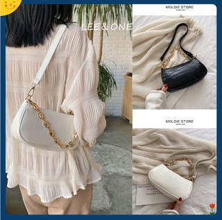 Women's Bag Summer MINI Baguette Bag French Style New Trendy Wild Crossbody Shoulder Bag Handbag (1)