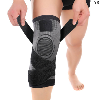 【YR】1pc Fitness Bandage Elastic Sports Knee Support Braces Pad