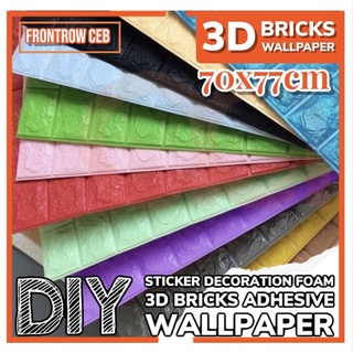 FRCEB 70x77cm PE 3D Bricks Decor Foam Adhesive Wallpaper wall paper waterproof