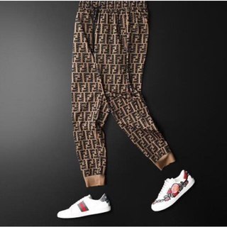 Fendi Casual Full Print Men Long Pants Sweatpants sport pants Jogger Pants Size M-5XL