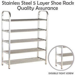 [ACC]High Quality Assurance 5 Layer Stainless Steel Shoe Rack