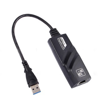 Black USB 3.0 to 10/100/1000 1000Mbps Gigabit RJ45 Ethernet LAN Network Adapter ✨jfsmartjoy