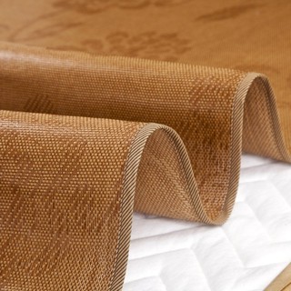 ZJ□Natural Bamboo Mat Mattresses Summer Sleeping Rattan Cooling Bed Cover (1)