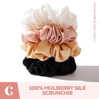 Curlico. 100% Pure Mulberry Silk Scrunchie (19 momme)