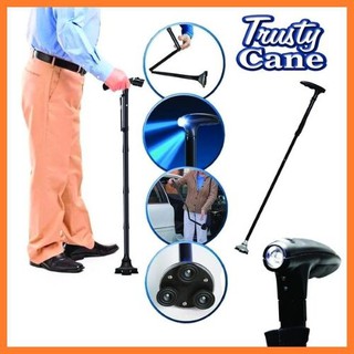 Trusty Cane Folding LED Light Quad Cane Walking Stick with Flash Light for Elders | Tungkod | Cane (7)