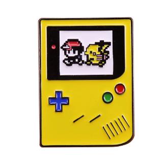 Pikachu Ash Gamer Video Games enamel pin Nintendo switch game brooch
