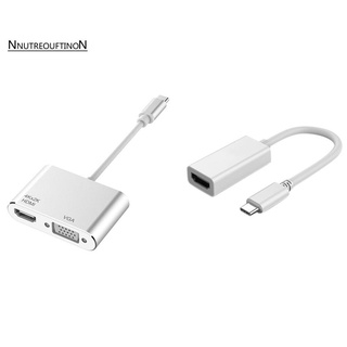 USB Type C to Hdmi Vga Adapter Male to Female Type-C Converter & USB C to Hdmi Adapter, USB 3.1 Type C to Hdmi 4K (1)