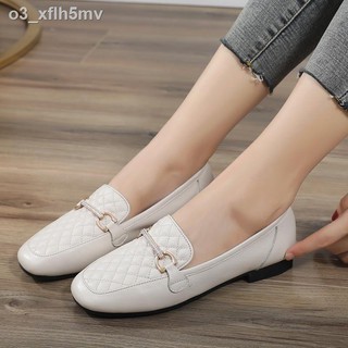 ▣☜✆Loafers women s leather flat soft leather fashion one-step single shoes women s spring and autumn