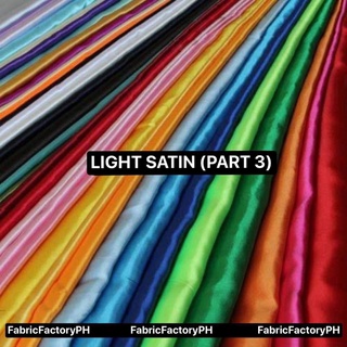 Classic/Light Satin 60” Fabric (Part 3 of 3)- for gowns, costumes, scrunchies,and more