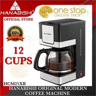 Hanabishi Original 12 cups Modern Coffee Maker Coffee Machine HCM 25XB HCM-25XB *