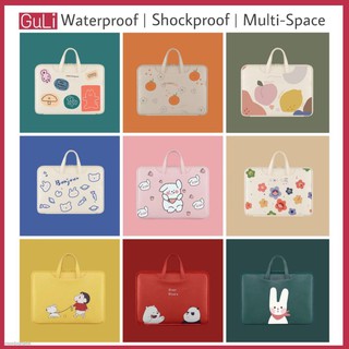 ▥▲◎Cartoon laptop bag 13/14/15.6 inch student girl cute fresh waterproof notebook shockproof liner b