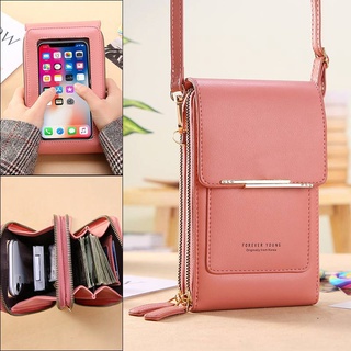 YoungTouch Screen Mobile Phone Bag Female Small Messenger Cute Small Bag for Mobile Phone Fashion Key Coin Bag Vertical Style