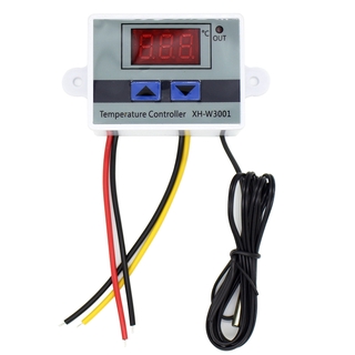 220V Digital LED Temperature Controller XH-W3001 for Incubator Cooling Heating Switch Thermostatr