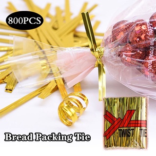 800pcs/set Iron Wire Packing Beam Rope Candy Cookies Bread Gift Packing Fastener Wire Twist Tie