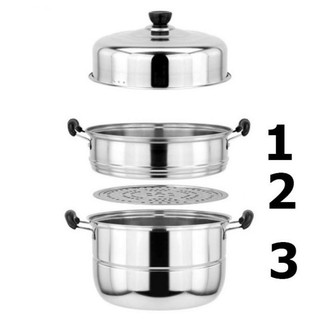 3 Layer Steamer Stainless Steel Cooking pots