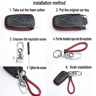 Honda Car leather protection keychain HRV Jazz CRV BRV (8)