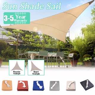 ☑280GSM/300D Triangle Sun Shade Sail Garden Patio Awning Canopy Sunscreen Anti-UV
