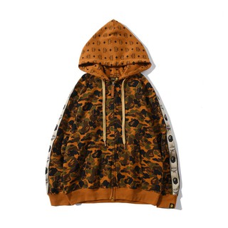 BAPE & MCM Fashion cotton joint camouflage desert sports sweater