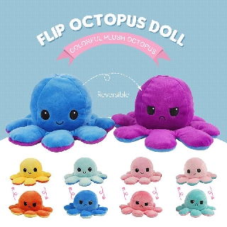 【littlebaby】Tiktok flip Octopus stuffed TOY plushie PLUSH doll MOOD SWITCHER Octupus reversible