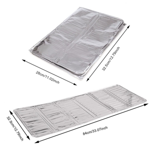 221 Aluminium Foil Foldable Frying Pan Oil Splash Protection Screen Kitchen Gas Stove Baffle Plate (9)
