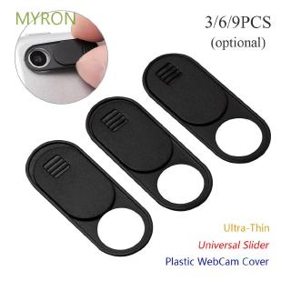 MYRON 3/6/9PCS Ultra Thin Plastic WebCam Cover