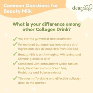 Dear Face Beauty Milk Premium Japan Melon Collagen Drink | Japanese Strawberry Glutathione Ichigo (6)