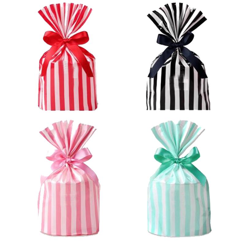 Stripe Cookie Candy Gift Bags Biscuits Snack Baking Package
