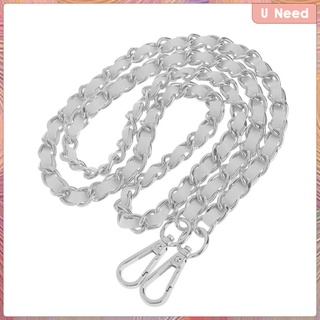 Metal + Leather Purse Shoulder Bag Chain Strap Chain Replacement 120cm